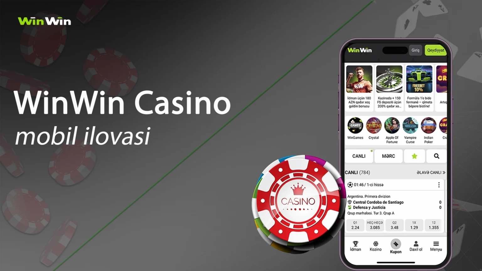 WinWin Casino UZ mobil ilovasi – Android va iOS uchun